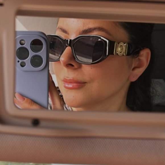 Retro trendy rectangle sunglasses main image 8